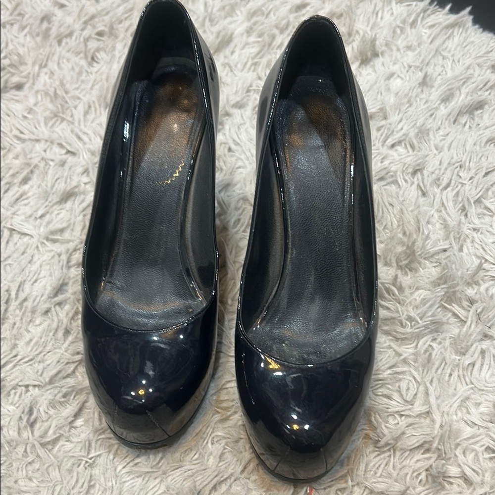 YSL Tribtoo Pumps Dark Navy Size 6